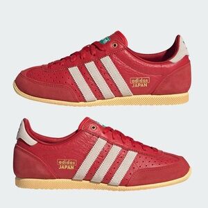NEW Adidas Japan Originals Low Top trainers in red and white
